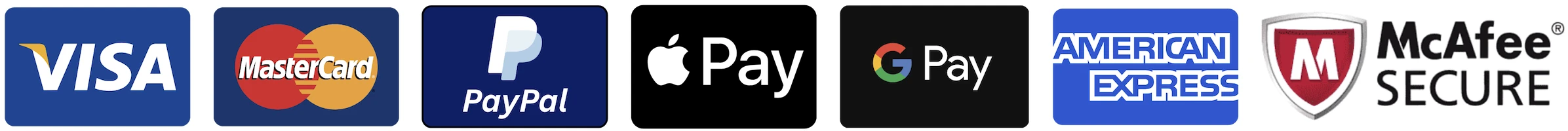 Accepted payment methods